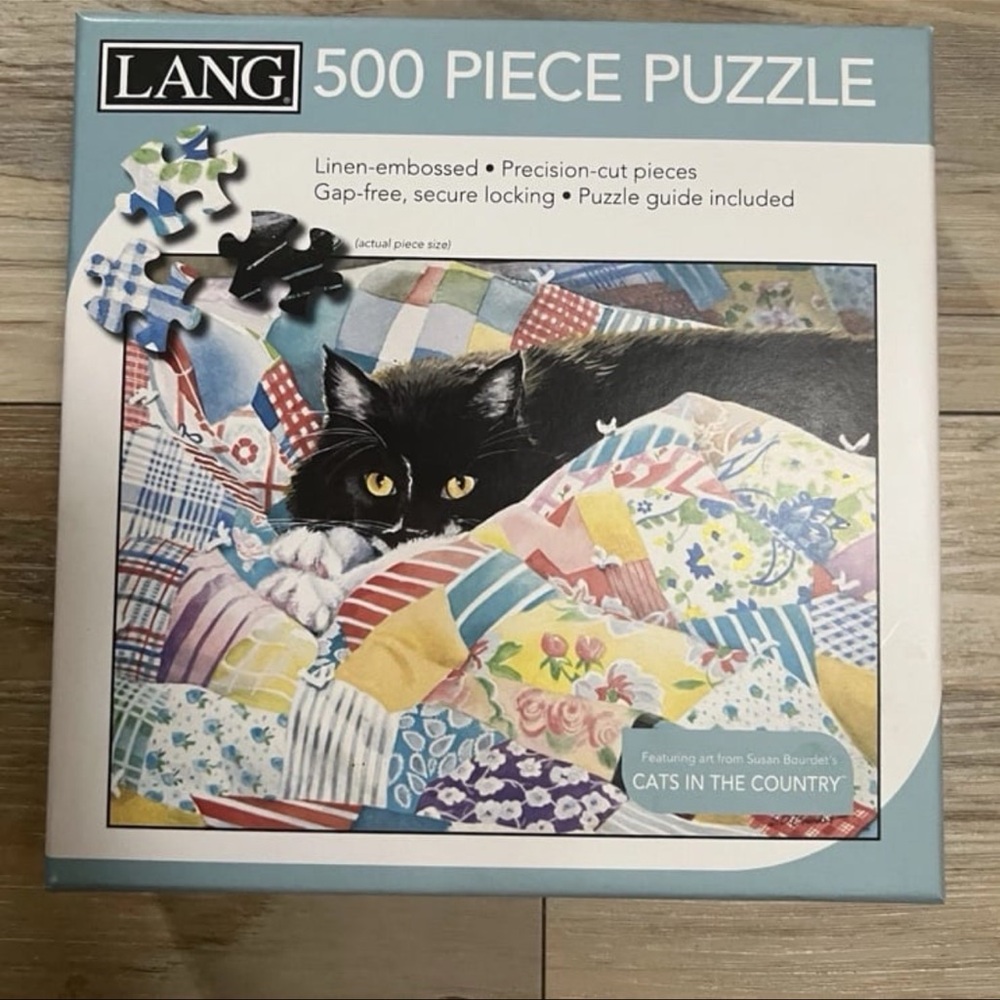 “Grandma's Quilt 5039160” NEW 500 Piece Jigsaw Puzzle 24 X 18 By LANG 2021